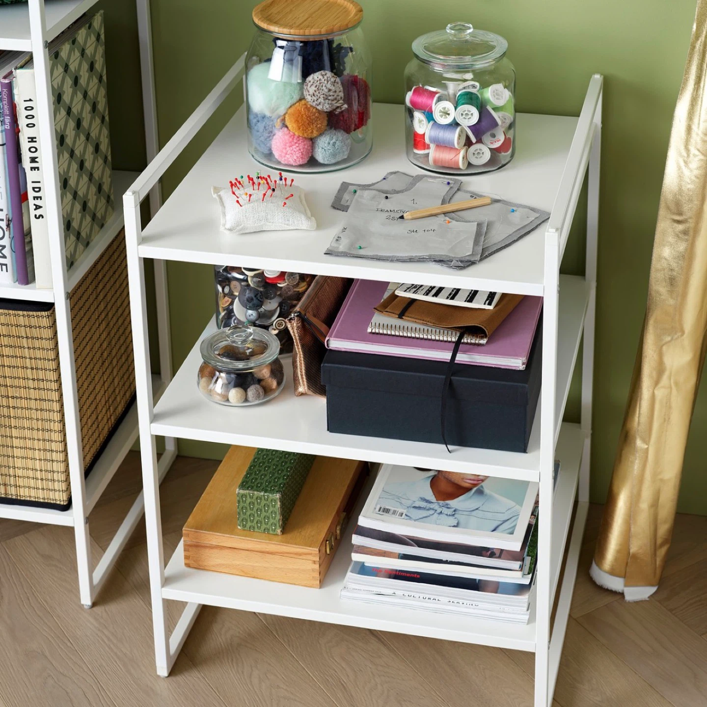 IKEA JONAXEL Shelf Unit - White - photo 2