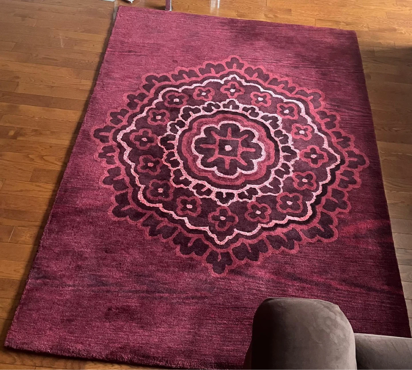 Red Medallion Area Rug