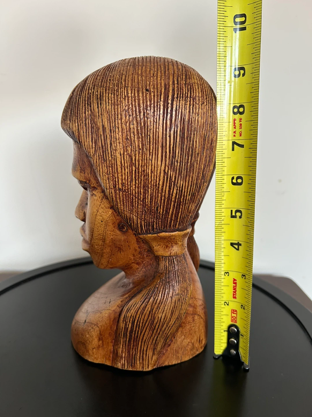 Vintage 1976 Alvin Dilbert Hand Carved Wood Bust - Jamaican Folk - photo 2
