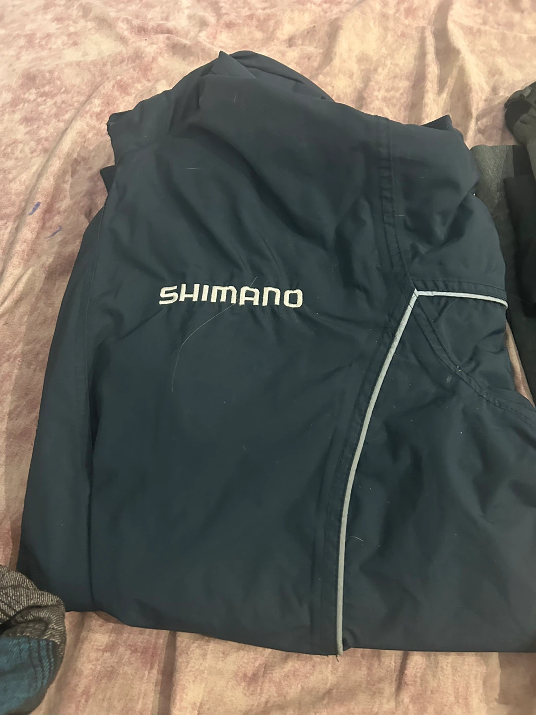 Shimano navy rain jacket