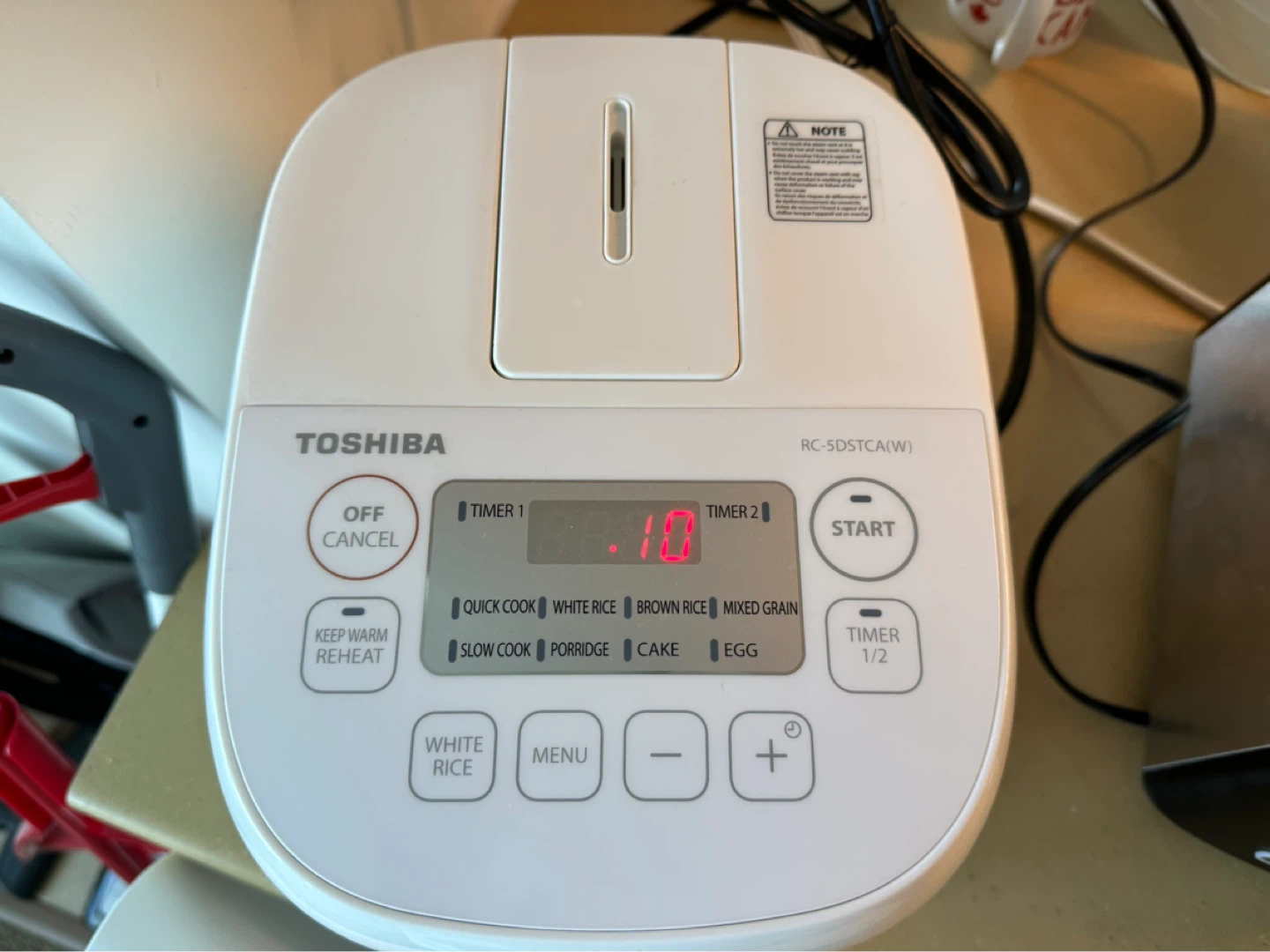 Toshiba RC-5DSTCA(W) Rice Cooker - photo 2