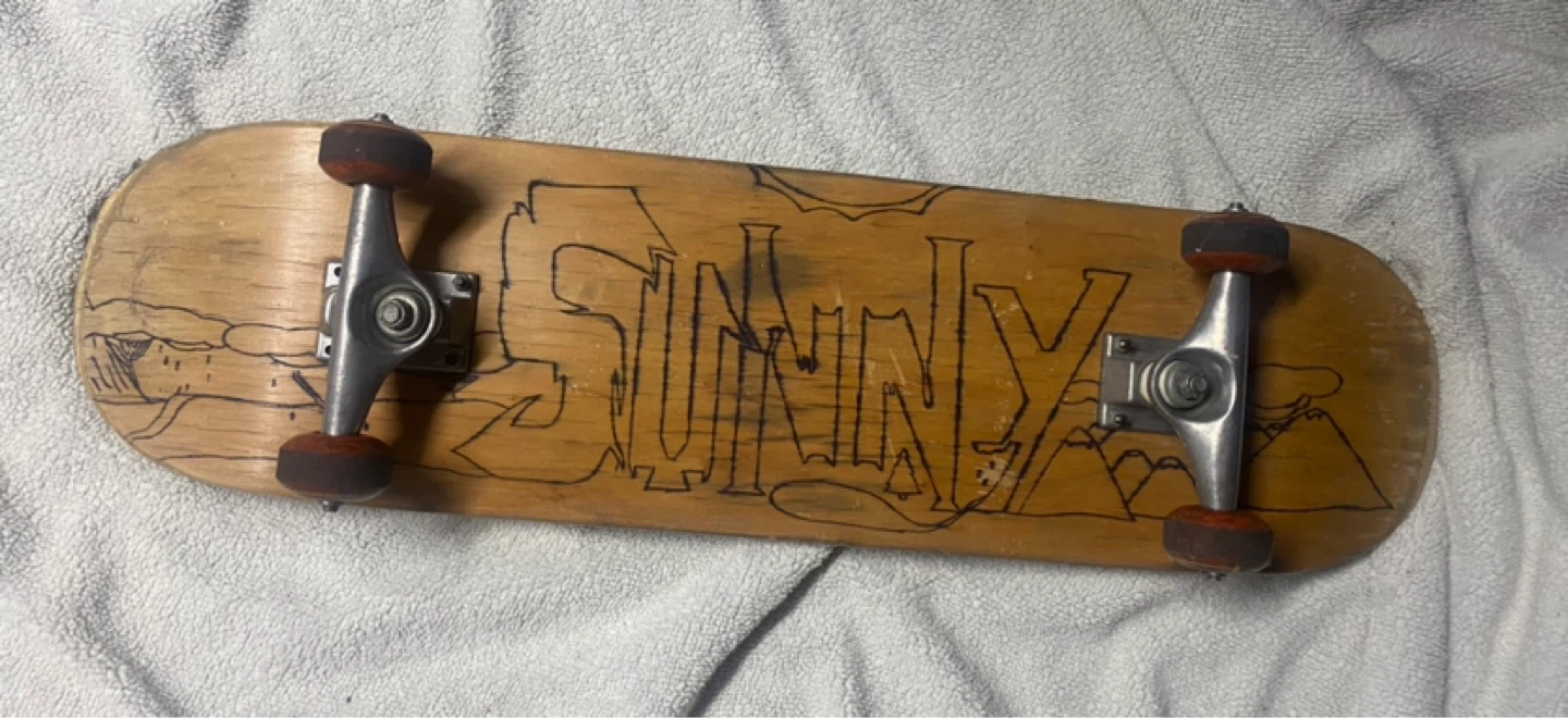 Used Complete Skateboard - Natural Wood - photo 3