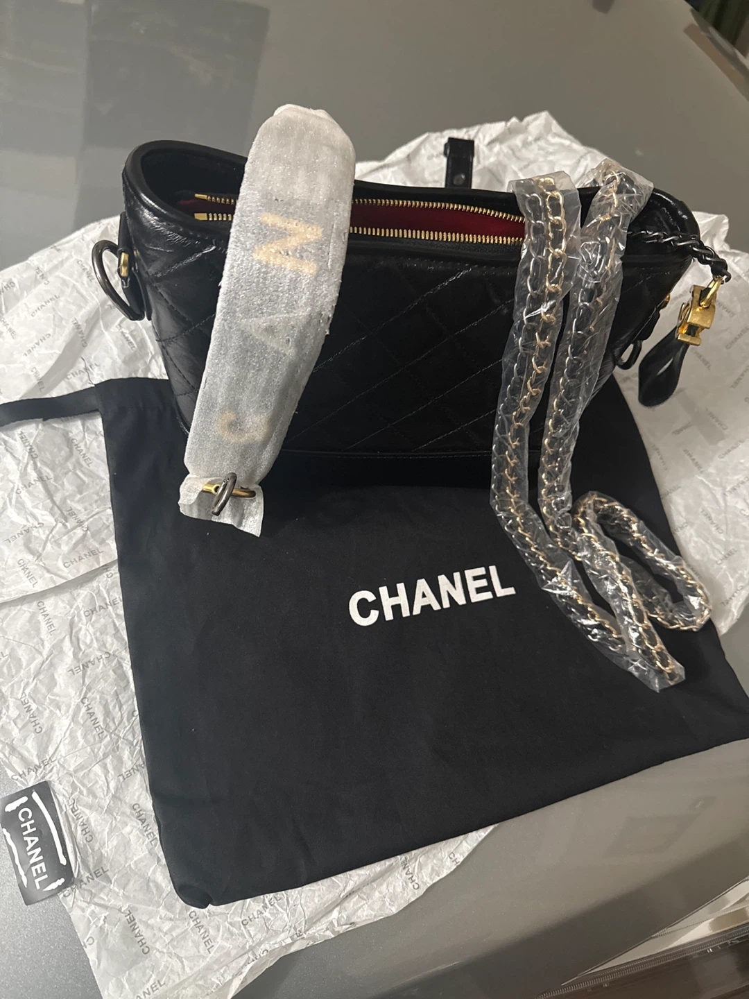CHANEL Black Quilted Leather Hobo Bag - photo 3