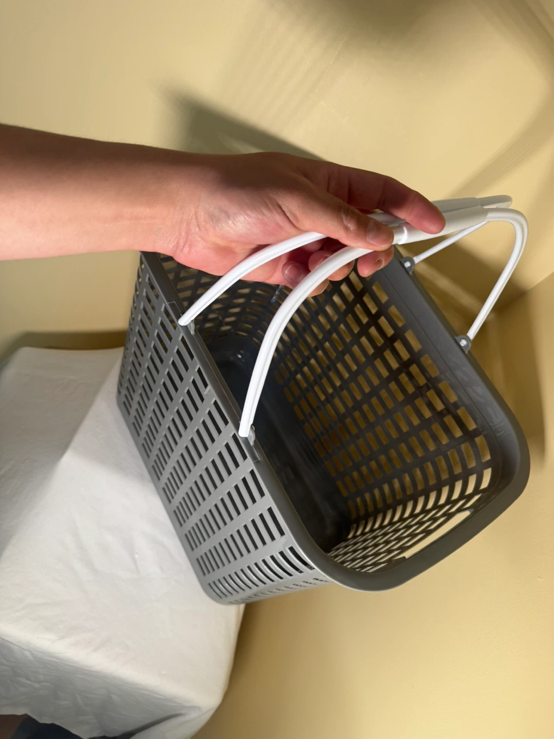 Gray Laundry Basket with Handles - photo 2