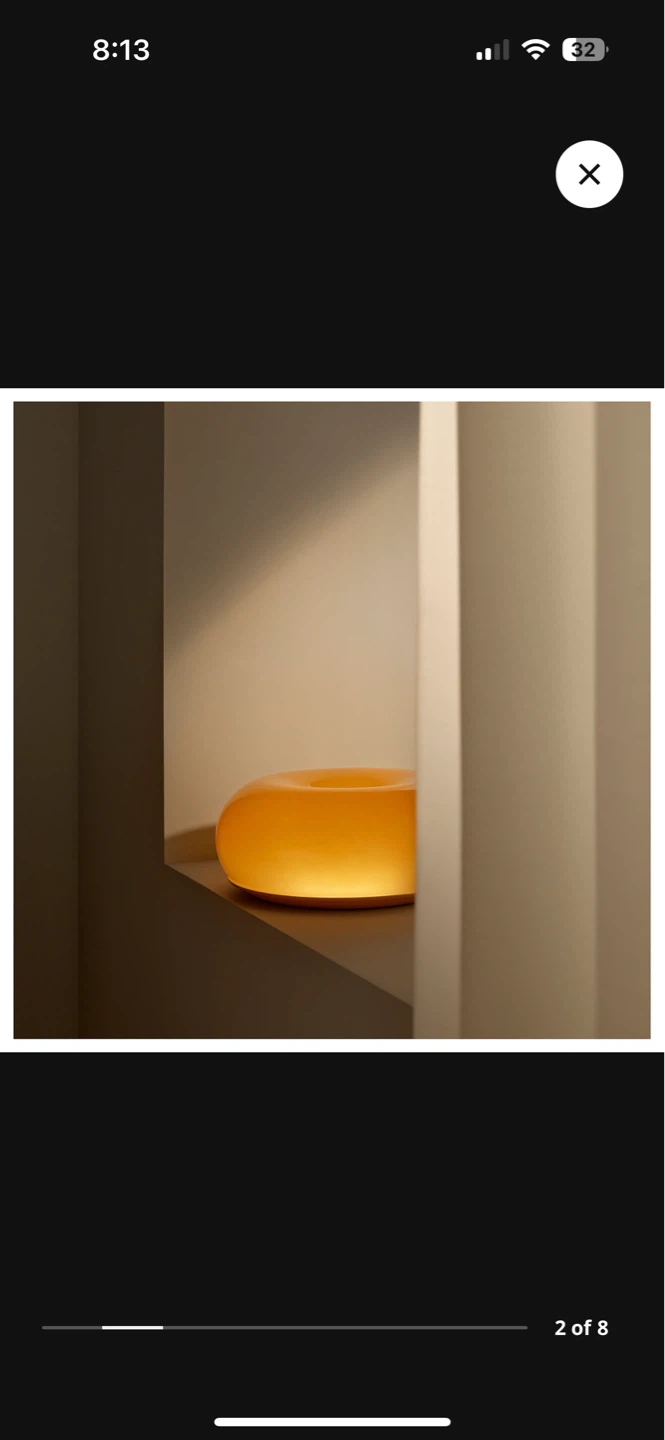 Varmblixt lamp