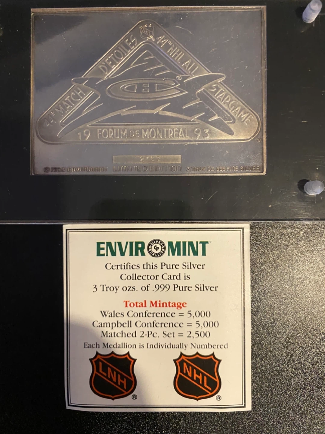 Hockey card Limited Edition 3 oz silver - photo 4