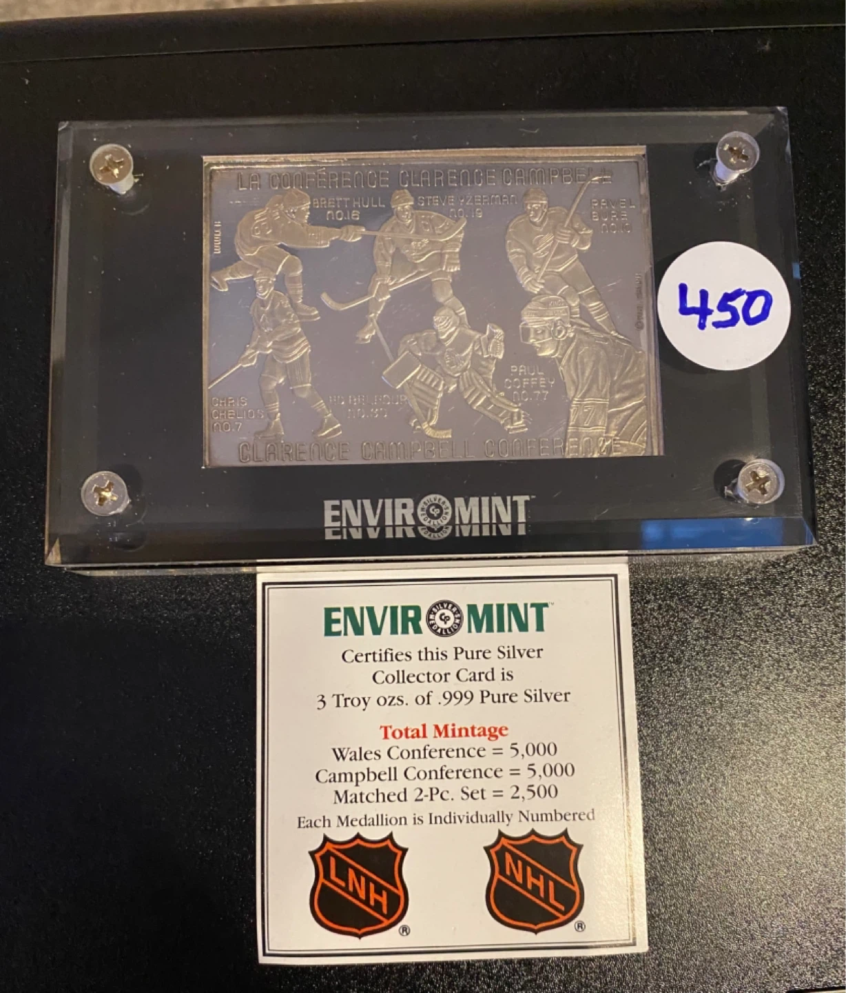 Hockey card Limited Edition 3 oz silver - photo 3