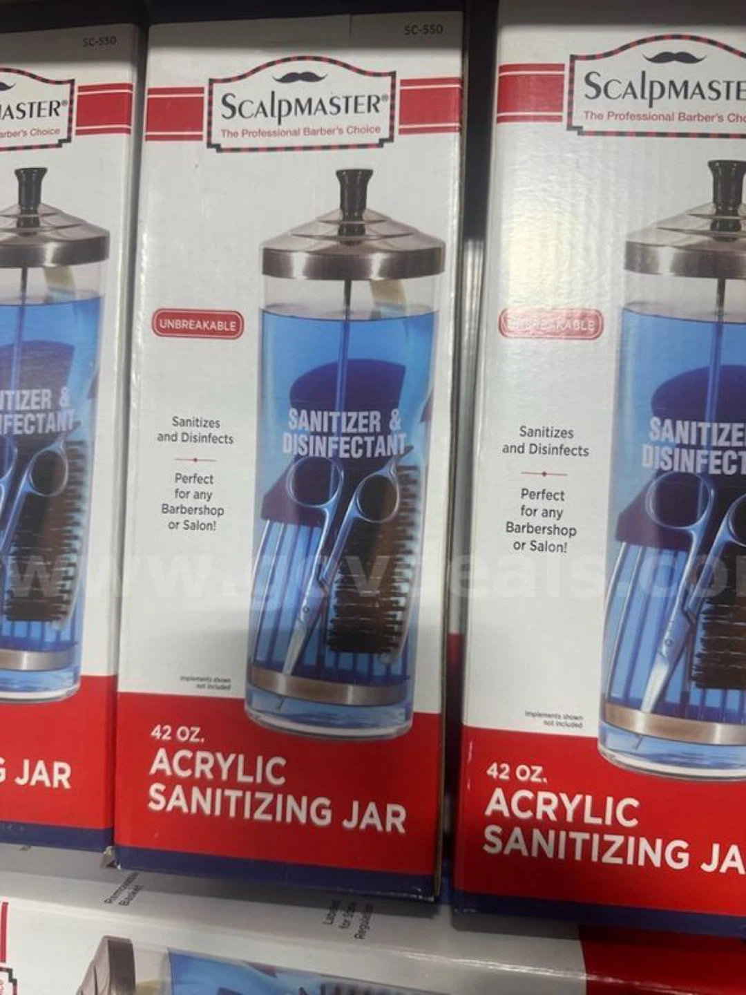 ScalpMaster Acrylic Sanitizing Jar - 42 oz.