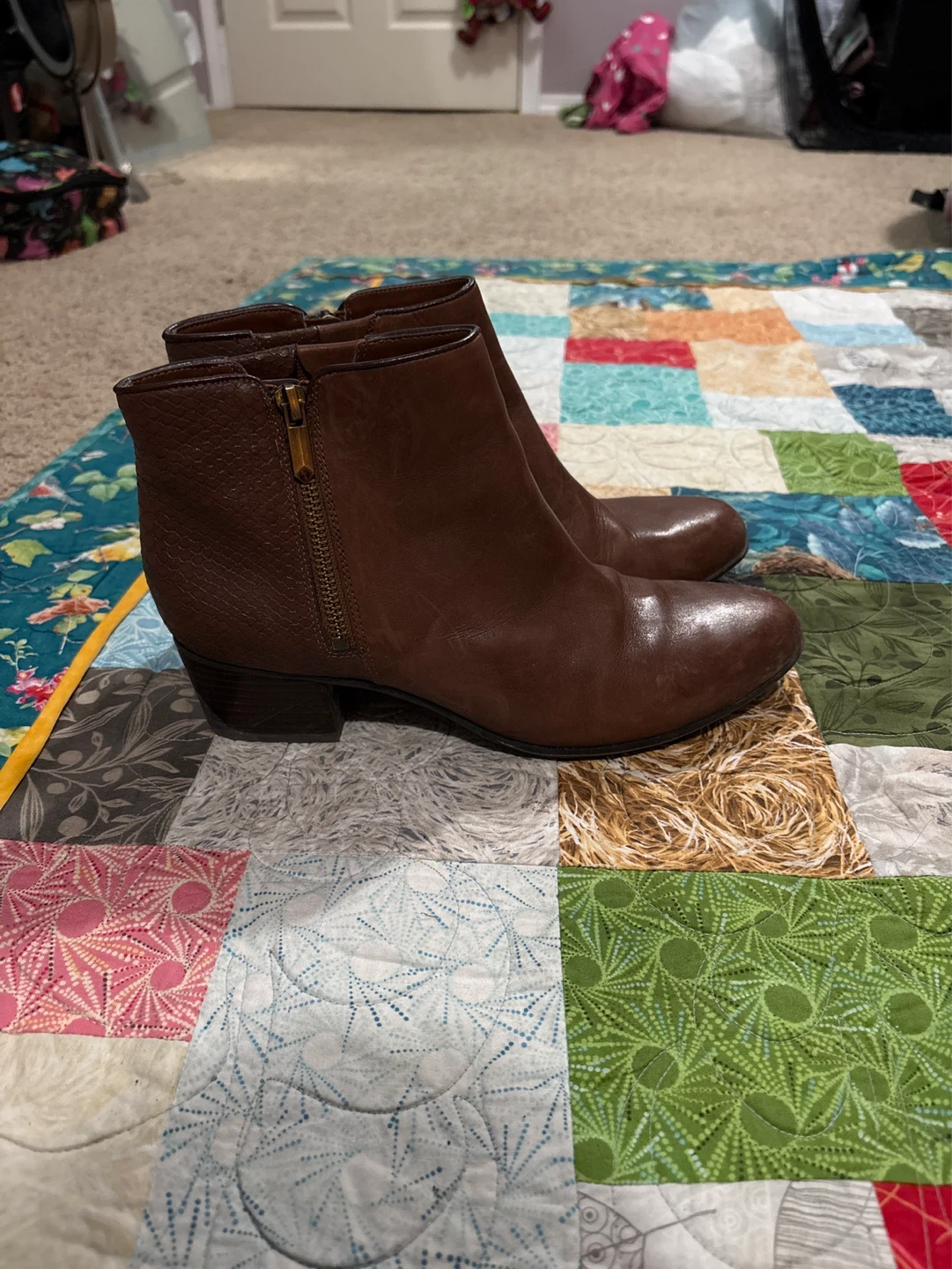 Naturalizer - Brown Leather Ankle Boots - photo 2