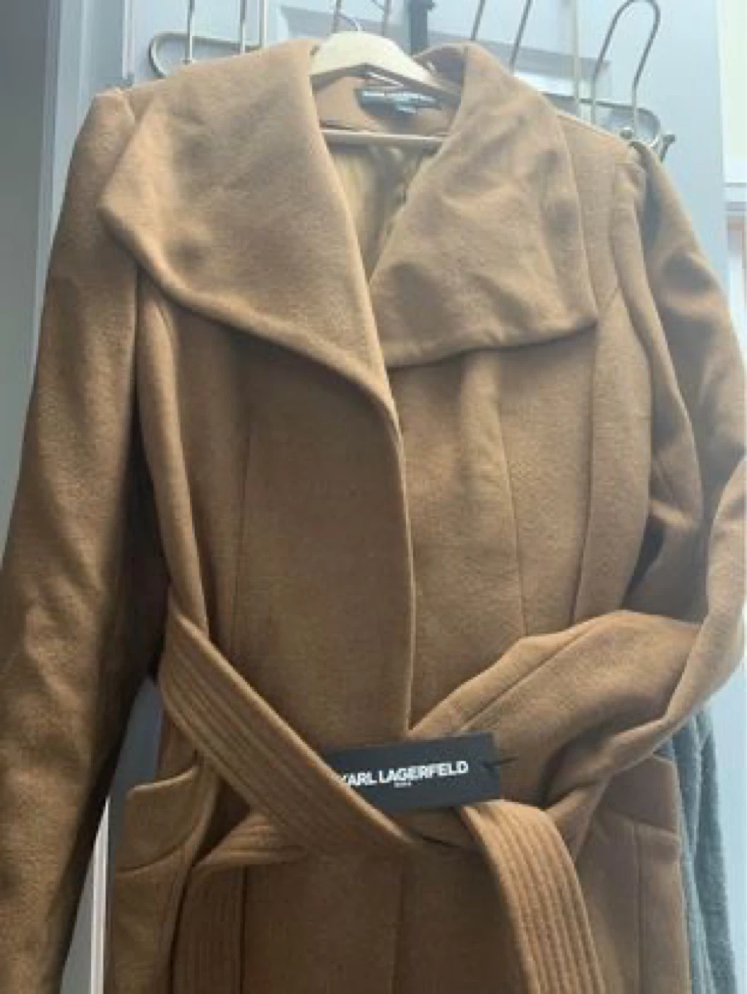 Karl Lagerfeld Women's Camel Coat XL/EG/TG