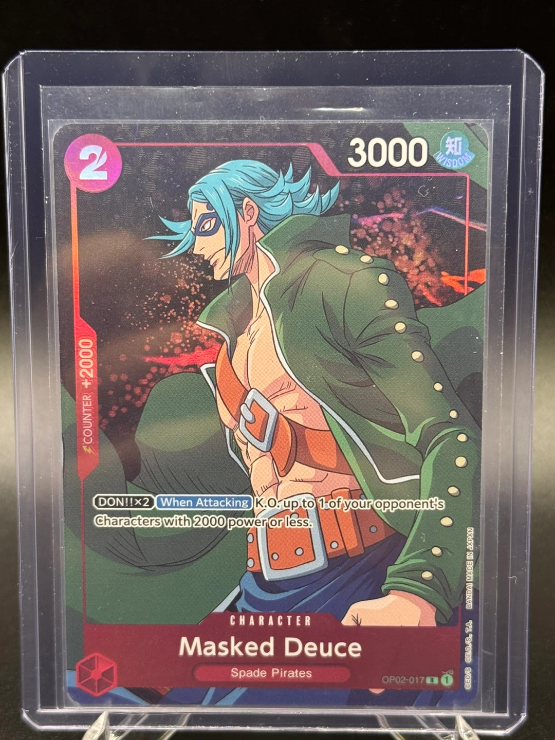 One Piece Card Game Lot - Sabo, Luffy, Zoro, Masked Deuce
