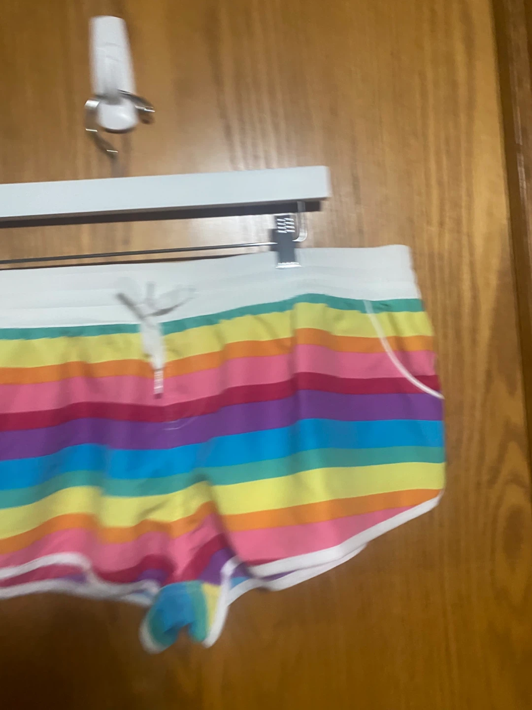 Rainbow bikini halter style swimsuit and matching shorts - photo 4