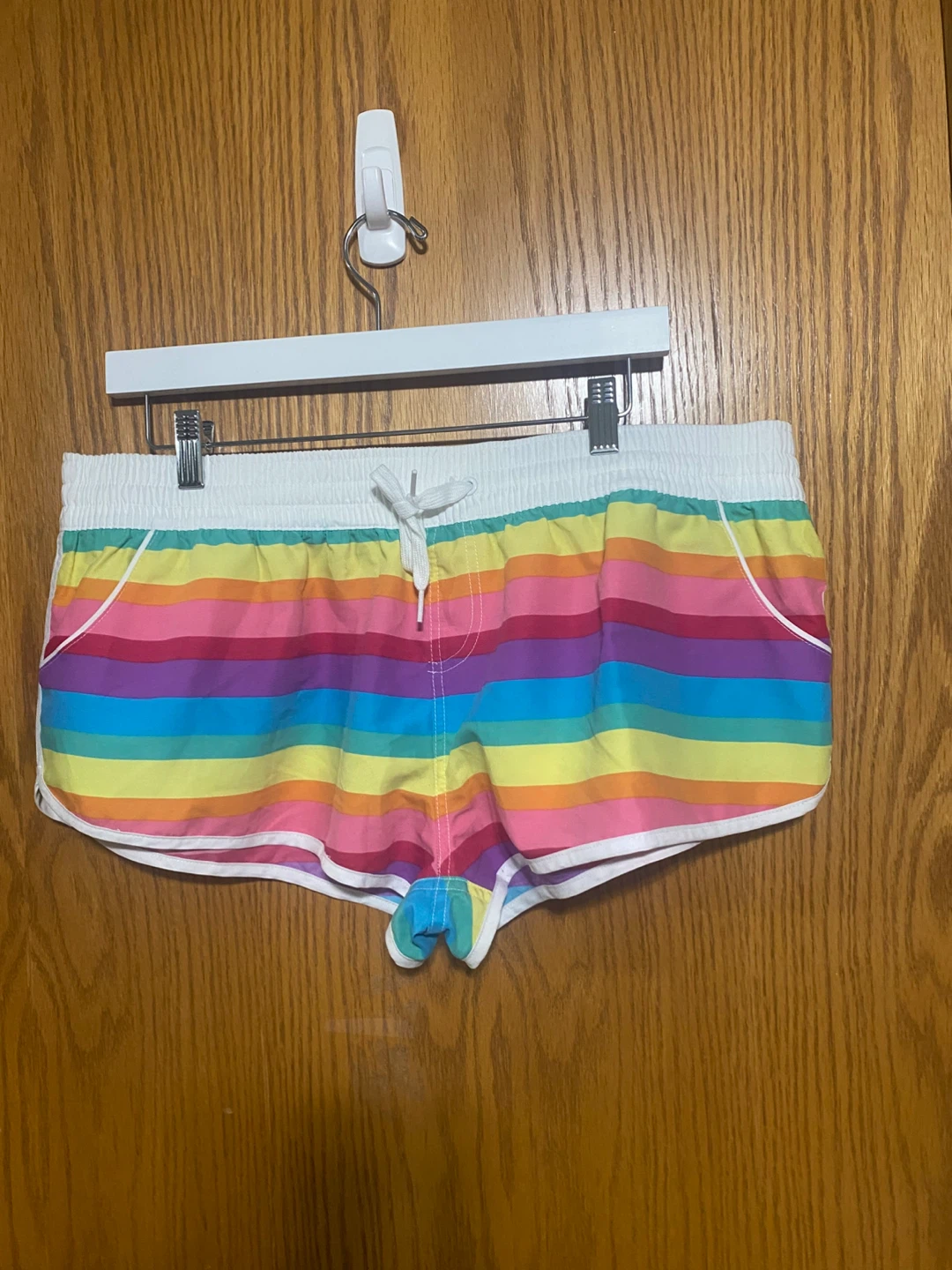 Rainbow bikini halter style swimsuit and matching shorts - photo 3