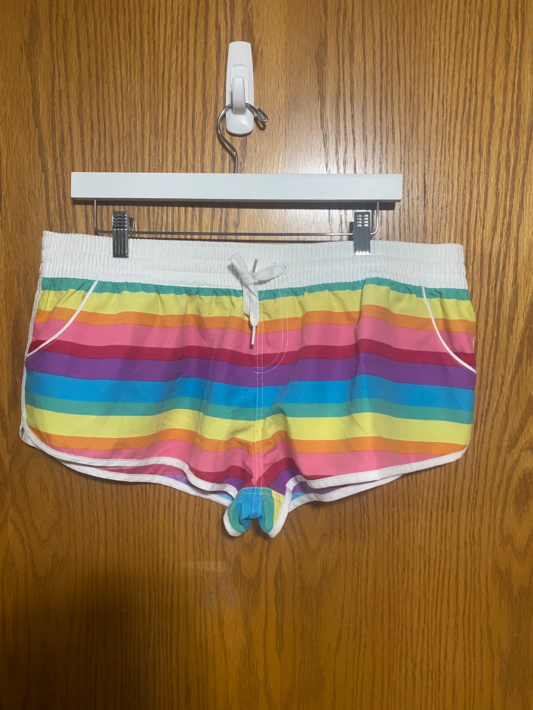 Rainbow bikini halter style swimsuit and matching shorts - photo 5