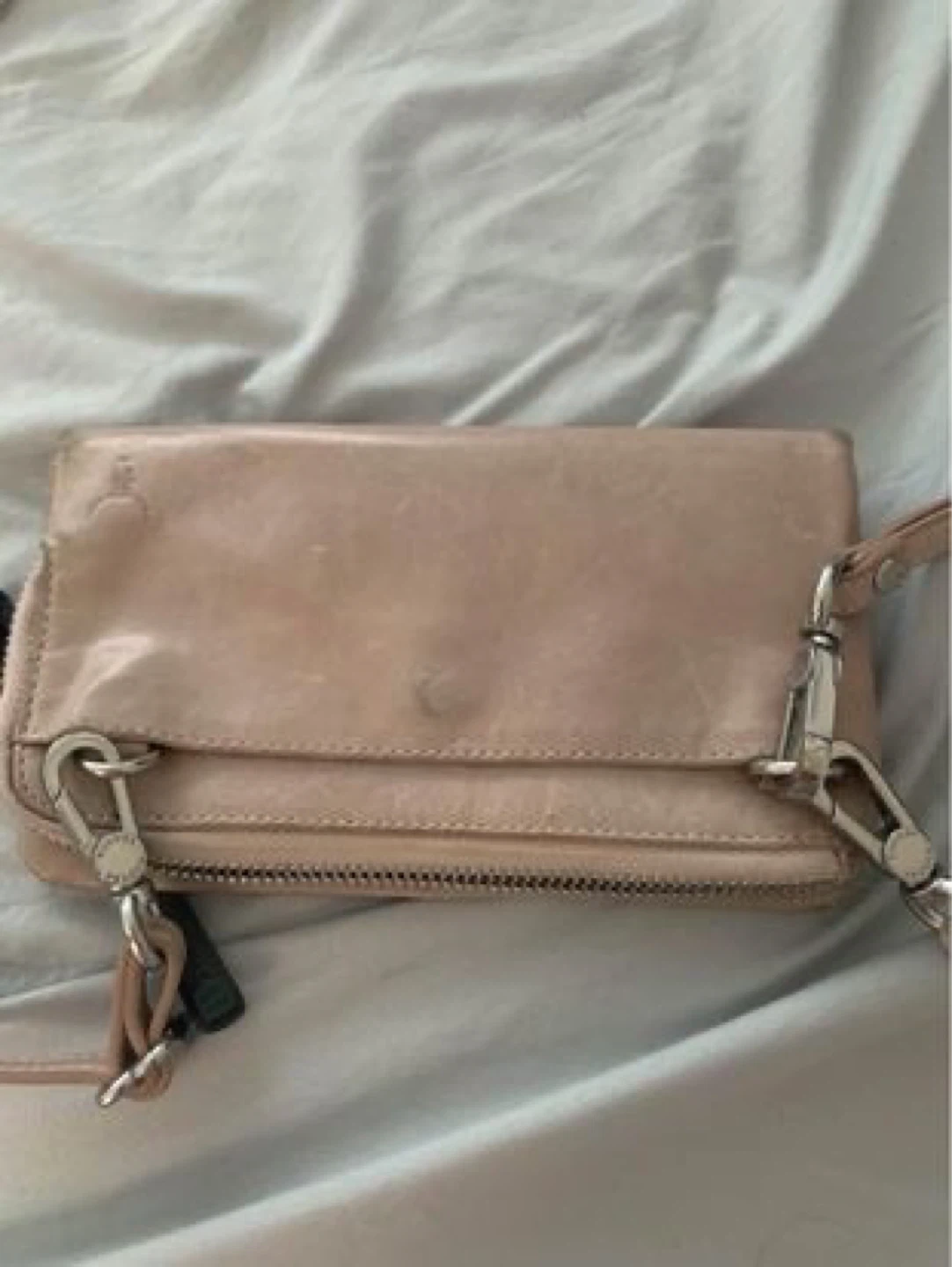 Rudsak Leather Crossbody Wallet Bag - Blush Pink