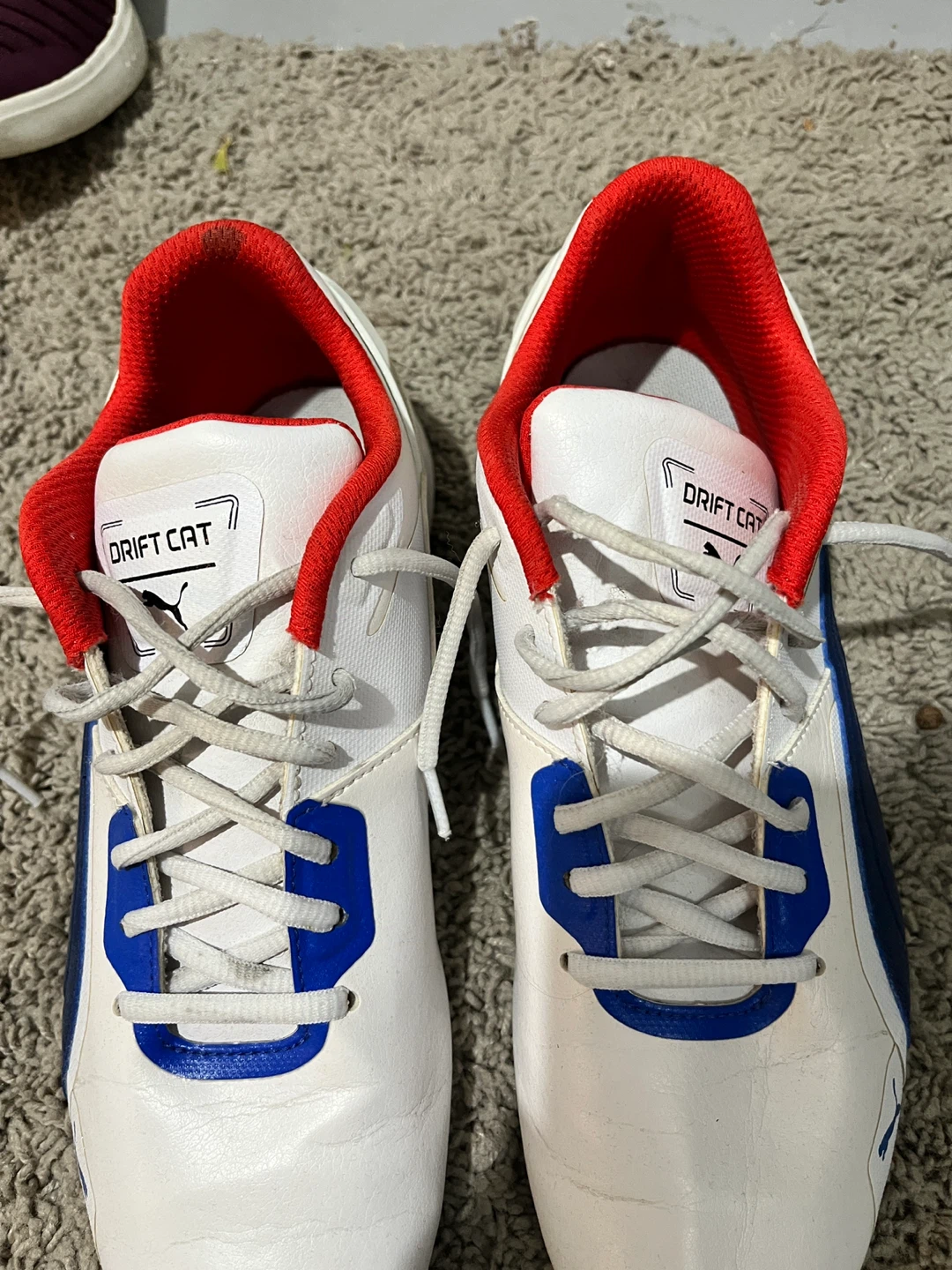 Puma Drift Cat Mens Shoes Size 9 White Blue Red - photo 2
