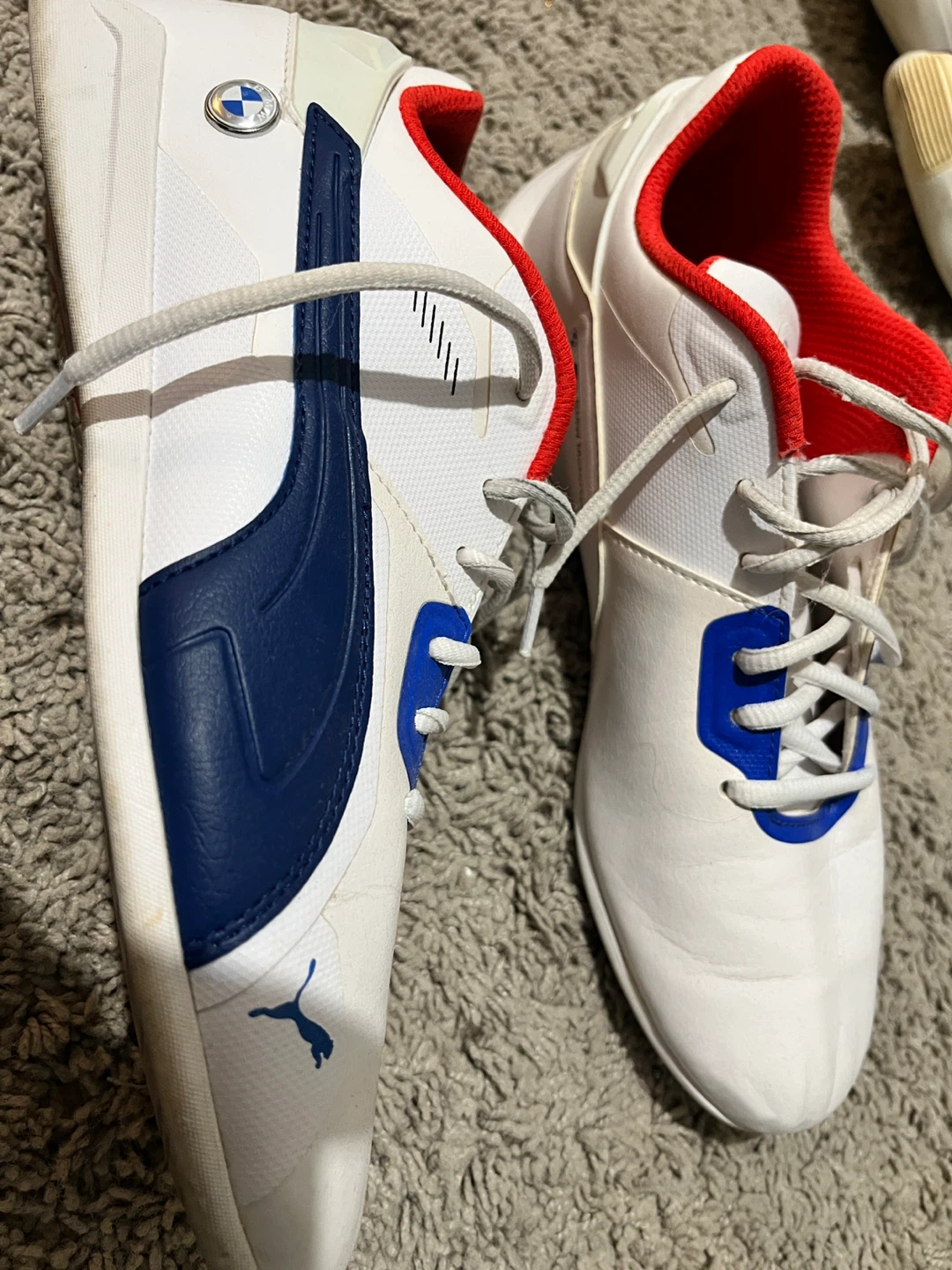 Puma Drift Cat Mens Shoes Size 9 White Blue Red - photo 3
