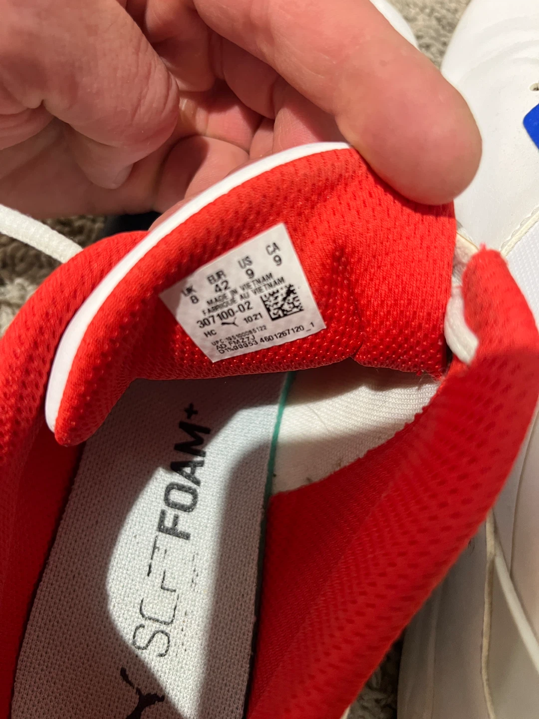 Puma Drift Cat Mens Shoes Size 9 White Blue Red - photo 4