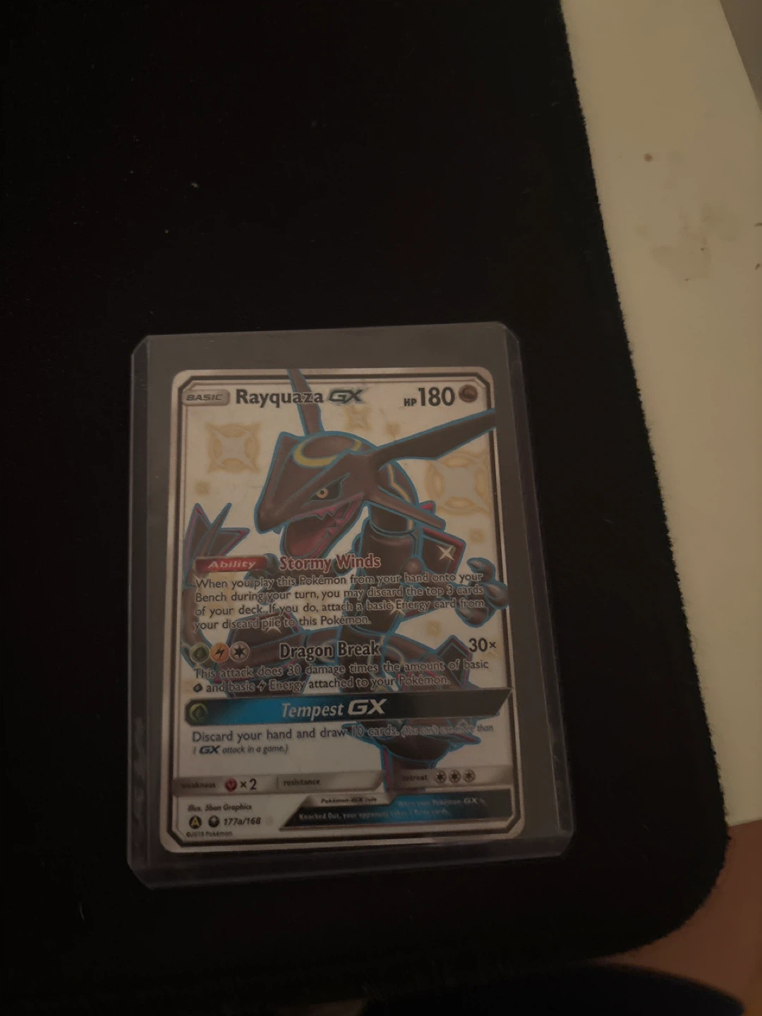 Pokemon TCG Rayquaza GX 177a/168 Celestial Storm Card
