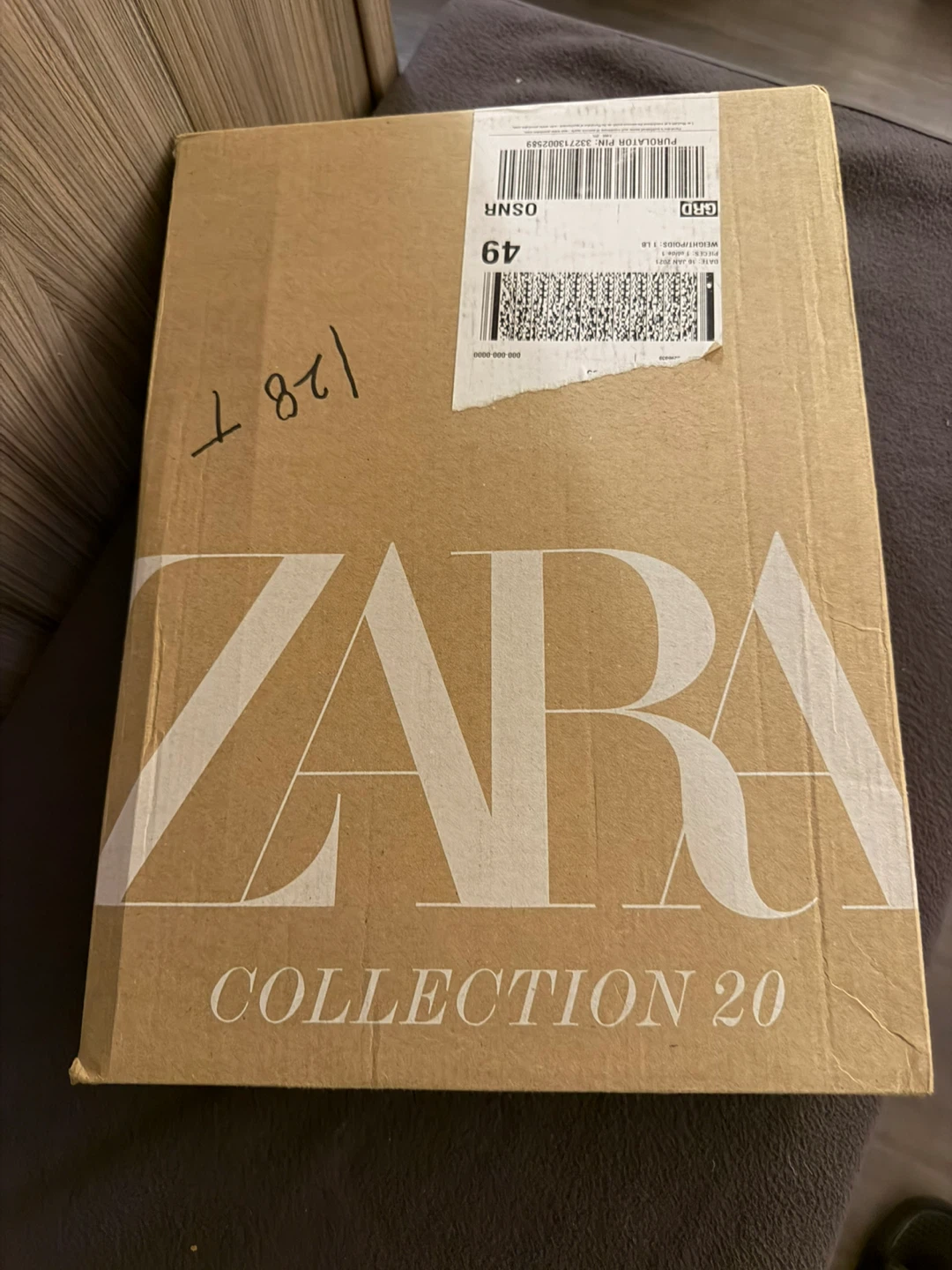 Zara Black Croc Embossed Ankle Boots