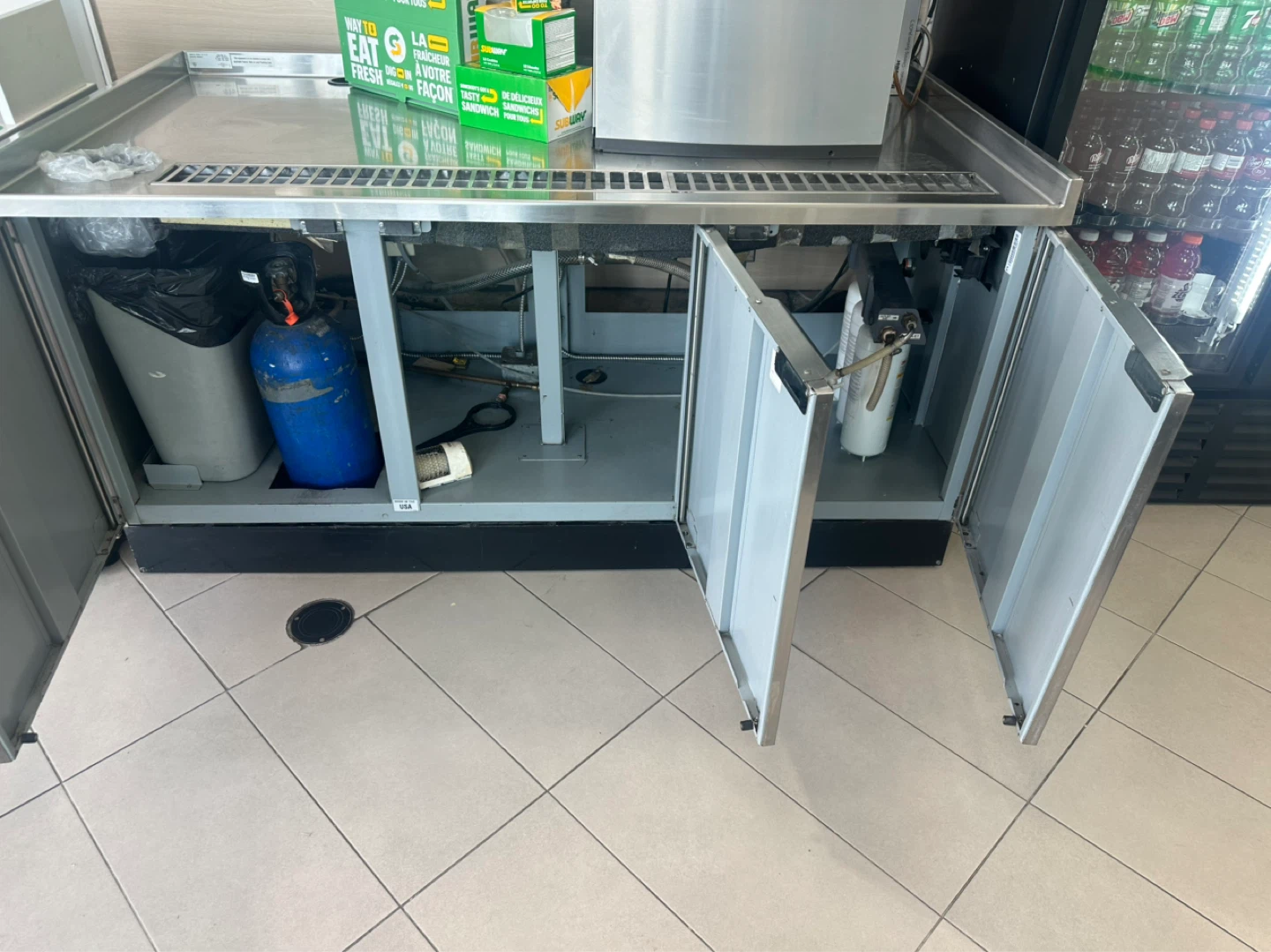 Subway Sandwich Prep Counter