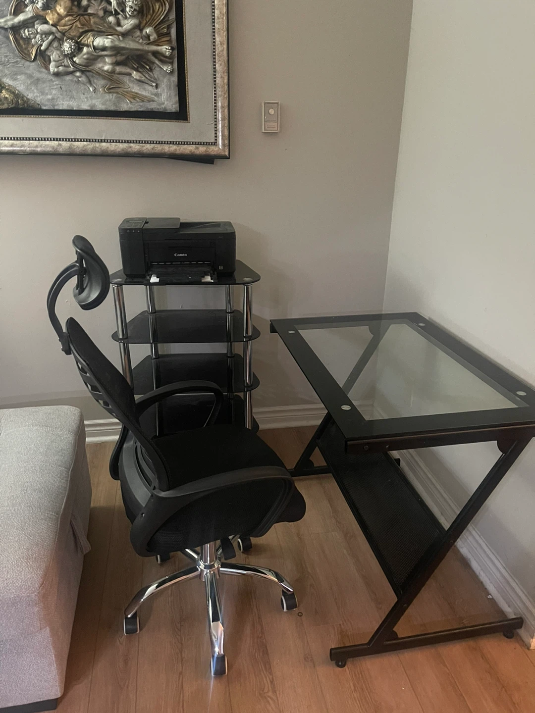 Office desk/ chair and printer stand - photo 3