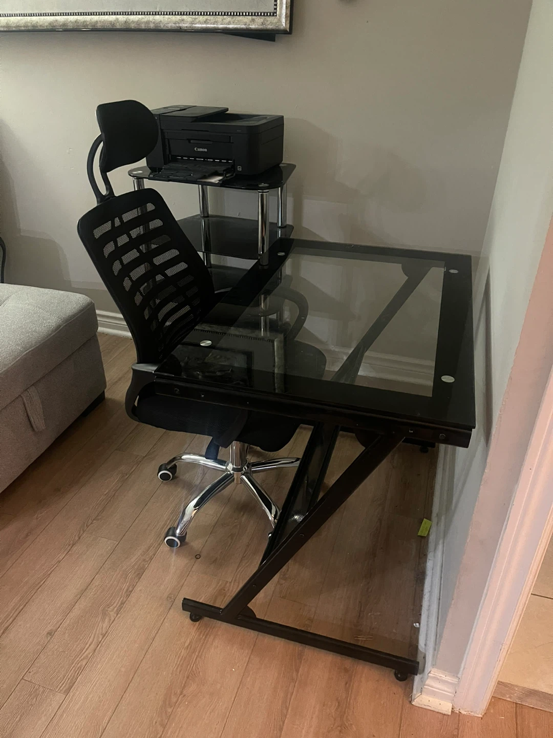 Office desk/ chair and printer stand - photo 2