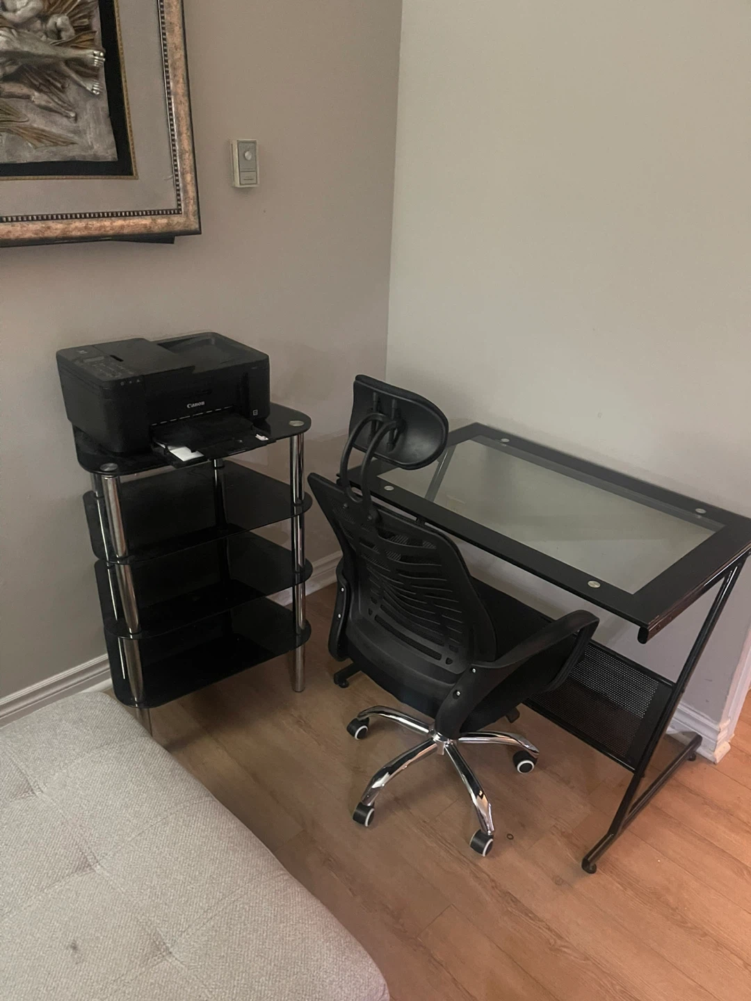 Office desk/ chair and printer stand