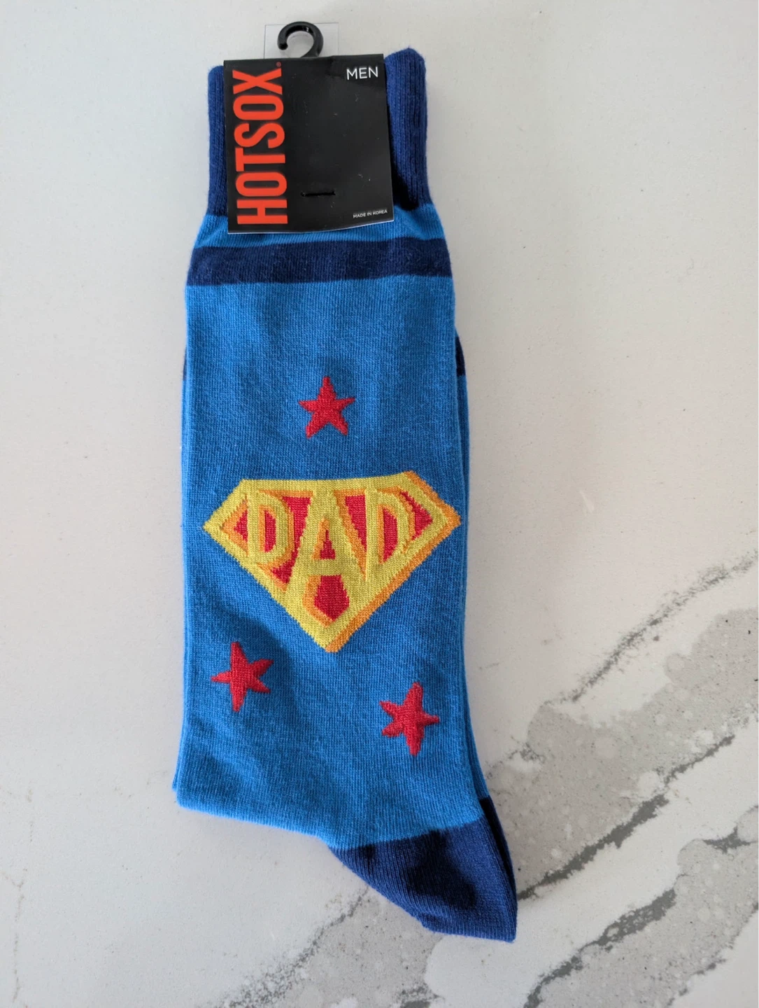 Hot Sox Men's Dad Super Diamond Crew Socks