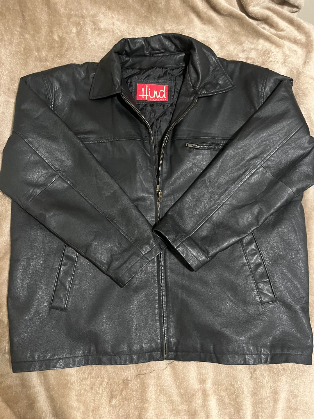 Hind Leather Black Jacket