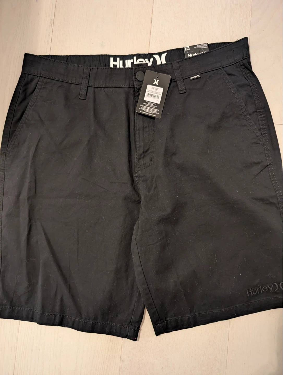 New Hurley Classic Shorts Black Size 36