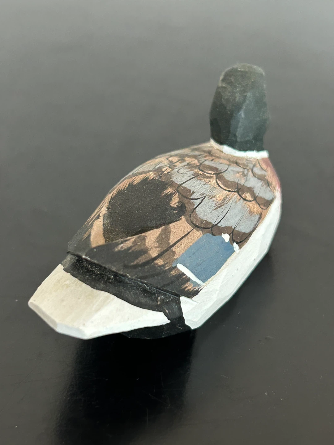Miniature Hand-Carved & Painted Wood  Duck - photo 4