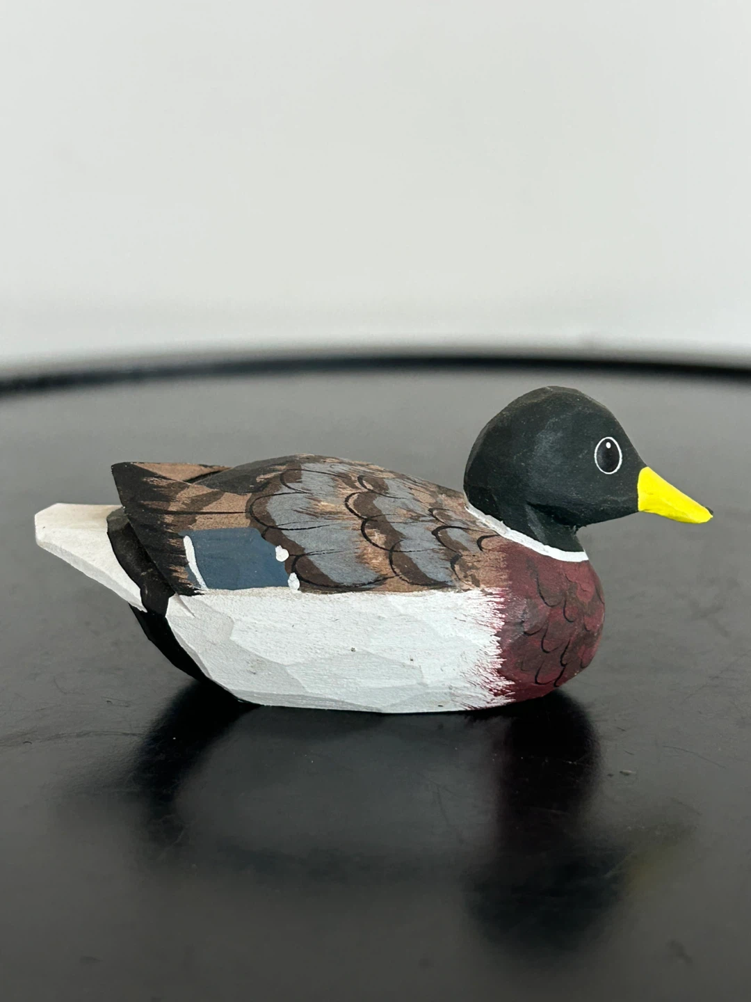 Miniature Hand-Carved & Painted Wood  Duck - photo 5