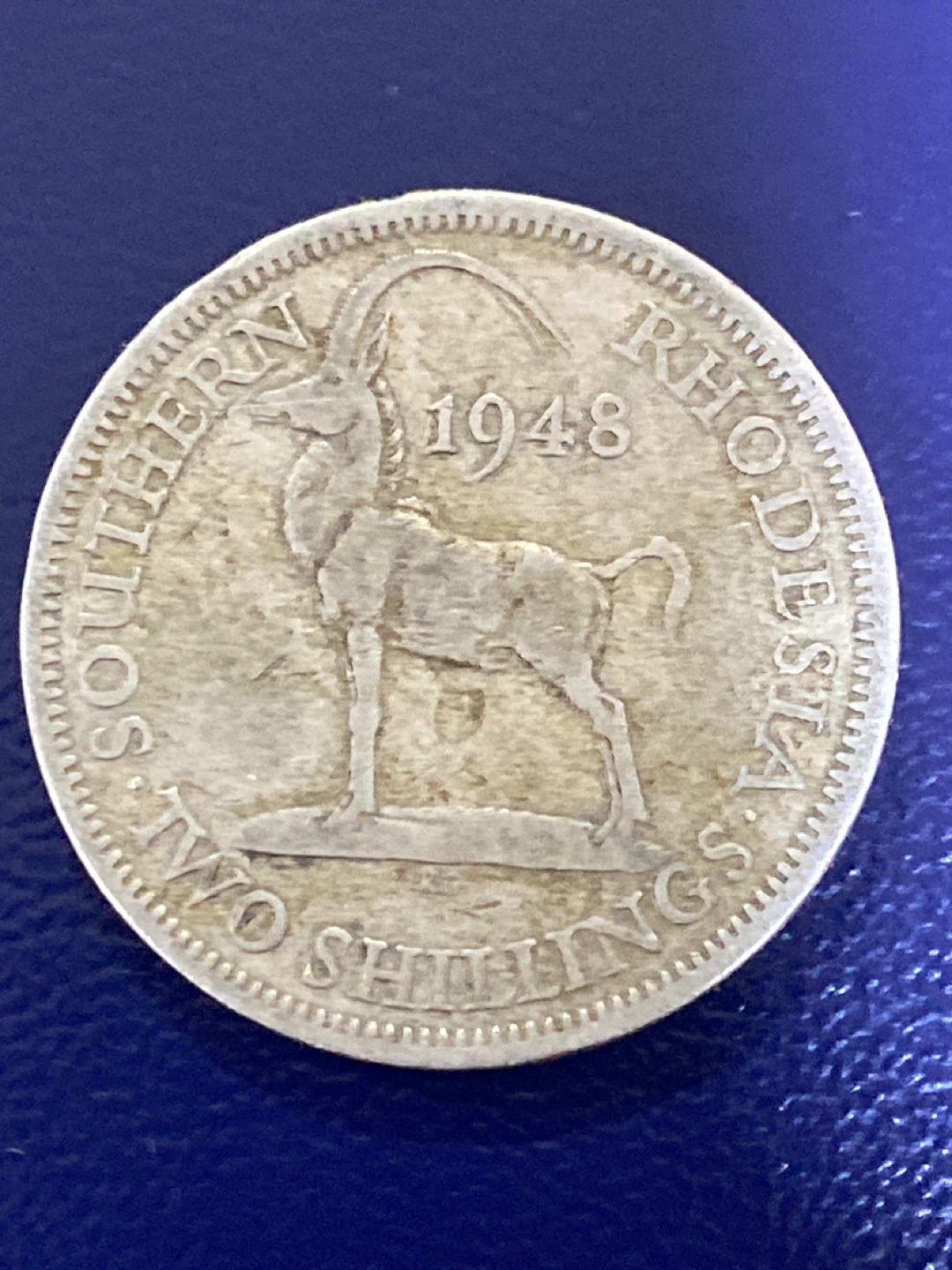 1948 Southern Rhodesia Two Shillings Coin - photo 2