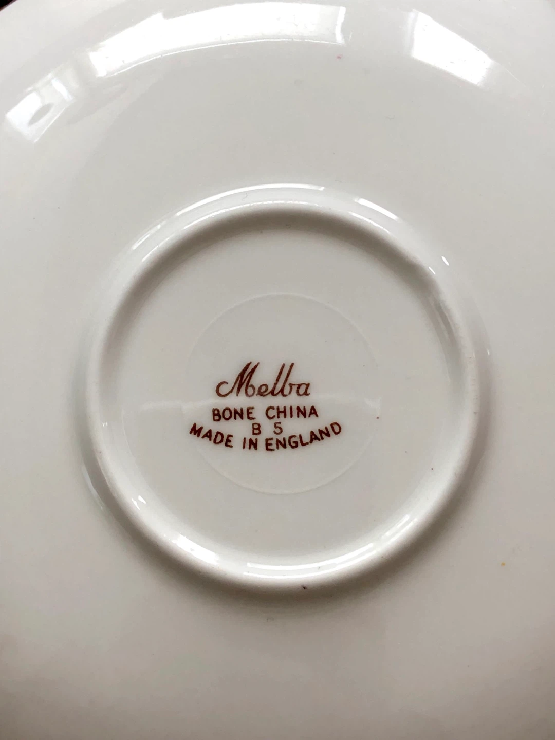 Melba Bone China Saucer - Made in England - photo 2