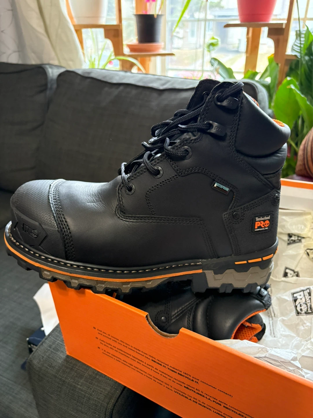 Timberland PRO Men's 6" CSA Boots Black Size 8.5