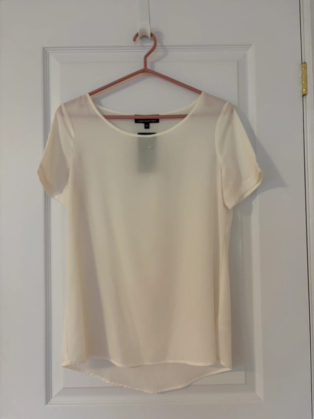 Laura Petites Women's Short Sleeve Blouse - Size S - NWT