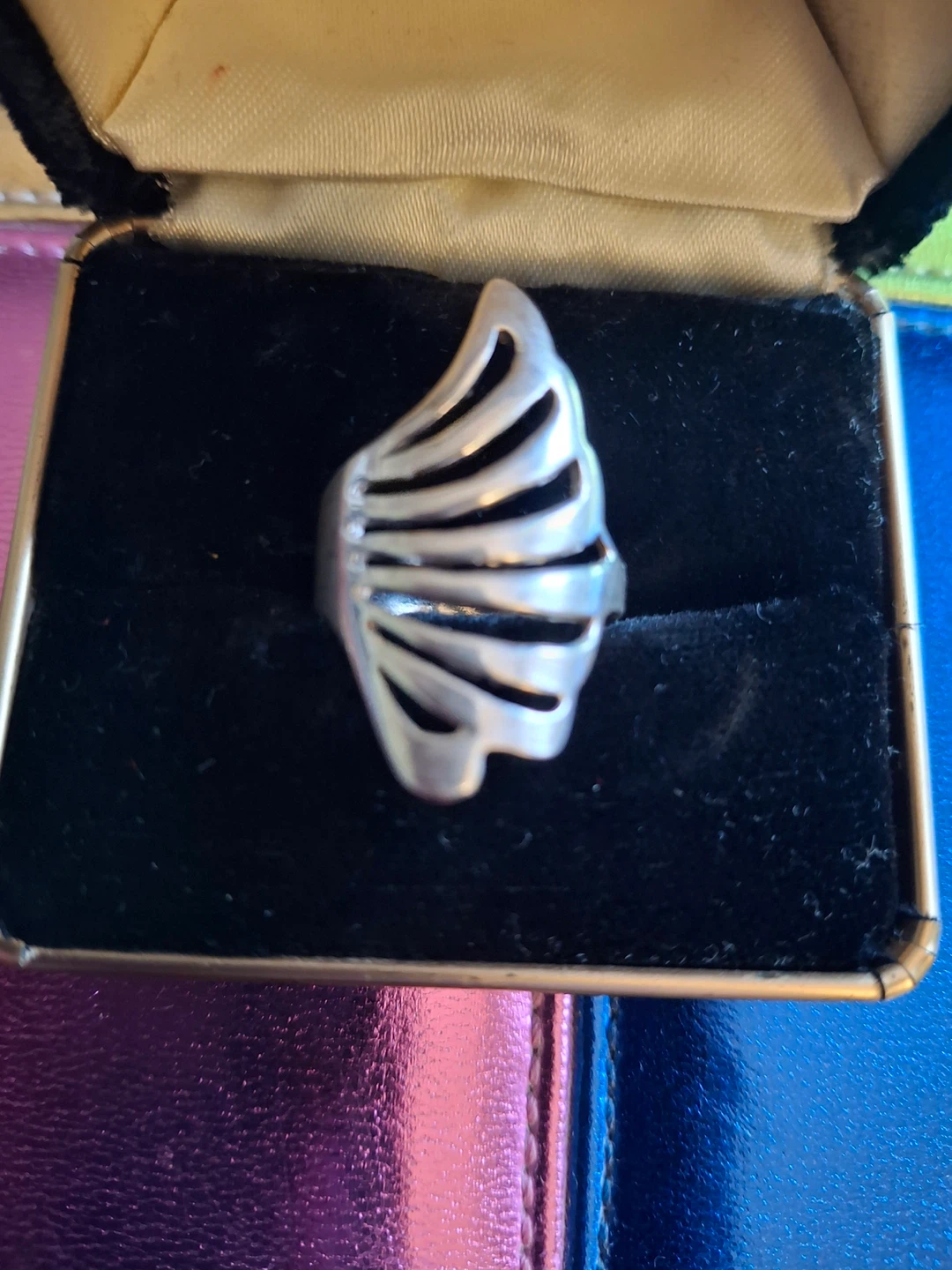 Silver statement ring (stamped 925) - photo 3