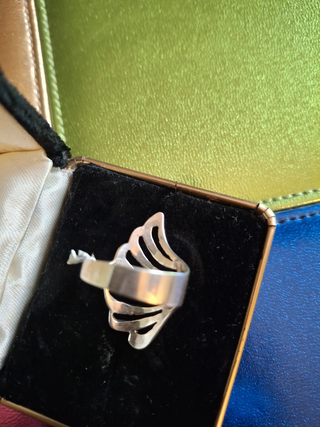 Silver statement ring (stamped 925) - photo 2