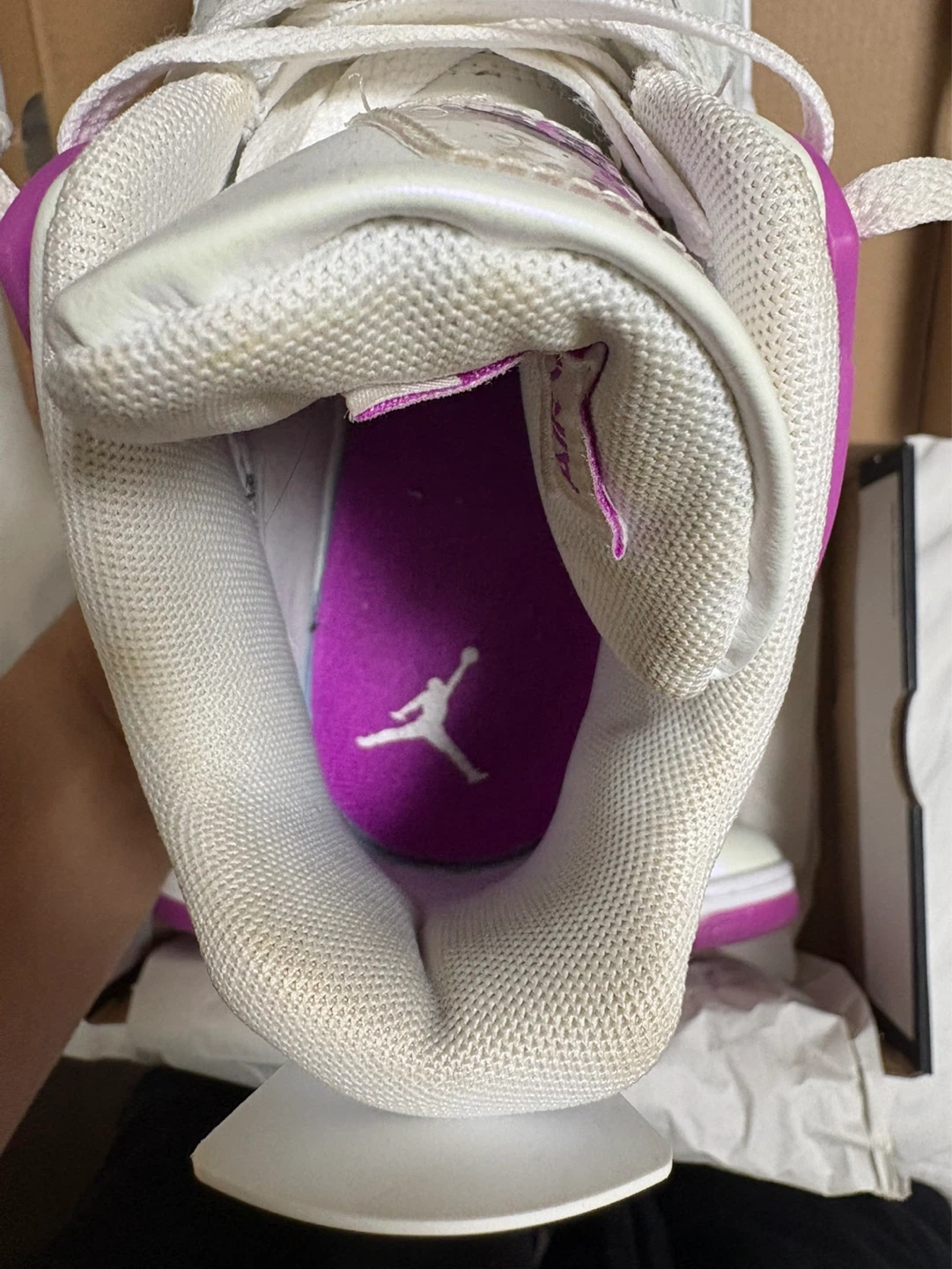 Air Jordan 4 Retro GS 'Shimmer' White/Purple - photo 3
