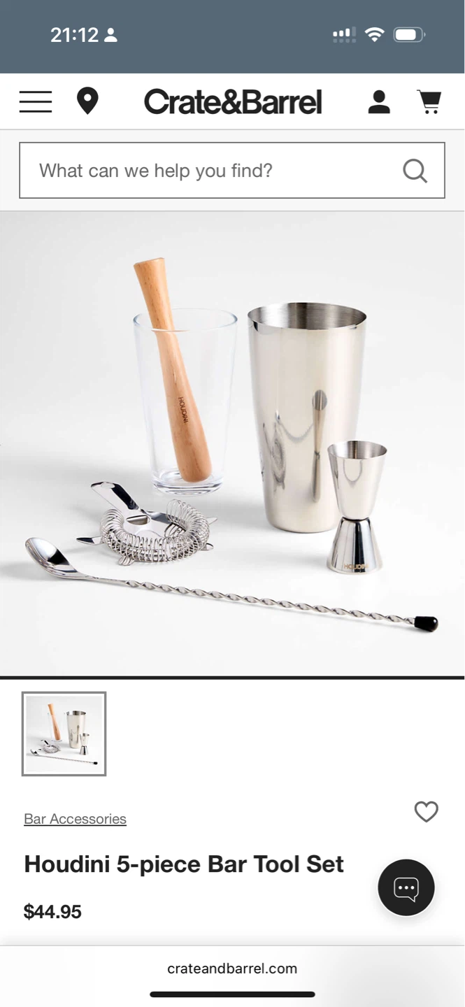 Houdini 5-piece Bar Tool Set - photo 3