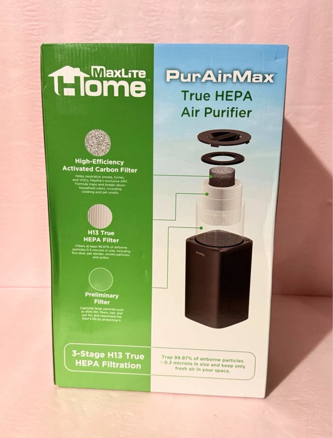 MaxLite Home PurAirMax True HEPA Air Purifier - photo 2