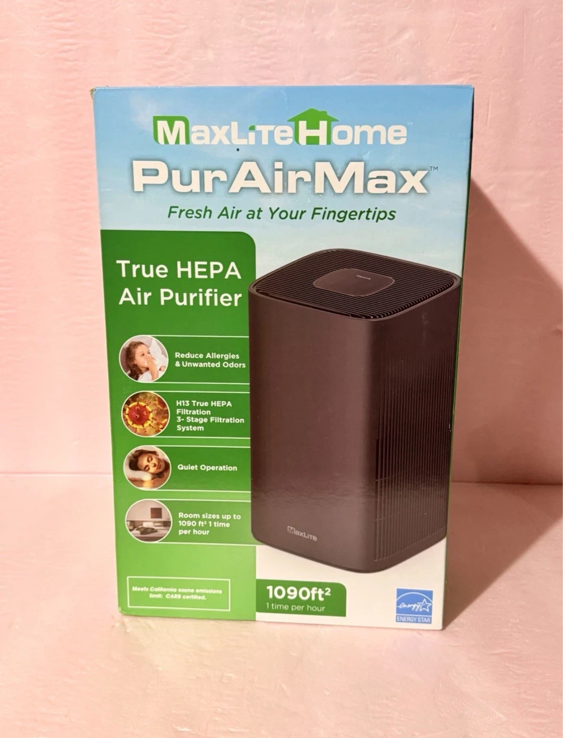MaxLite Home PurAirMax True HEPA Air Purifier