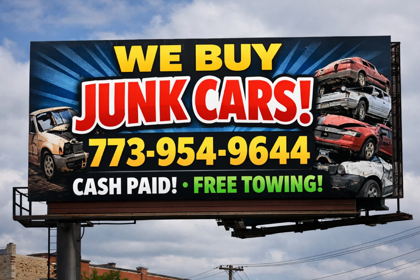 We Buy Junk Cars! Cash Paid! Free Towing!