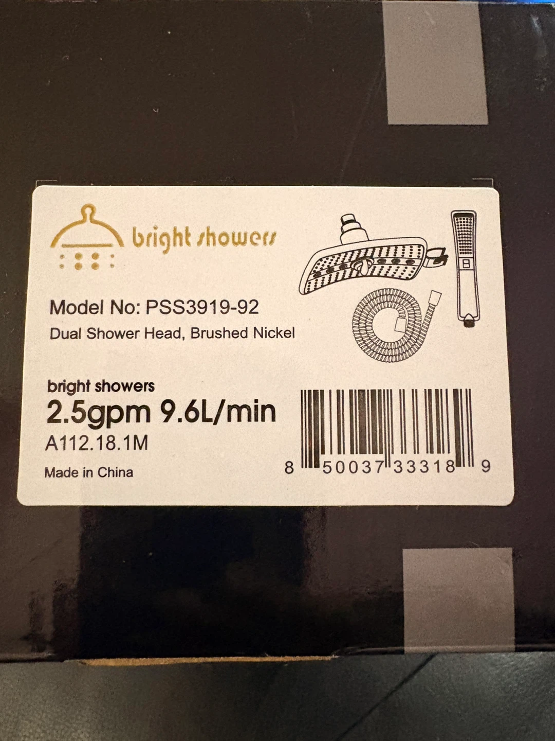 Bright Showers Dual Shower Head, Brushed Nickel - photo 5
