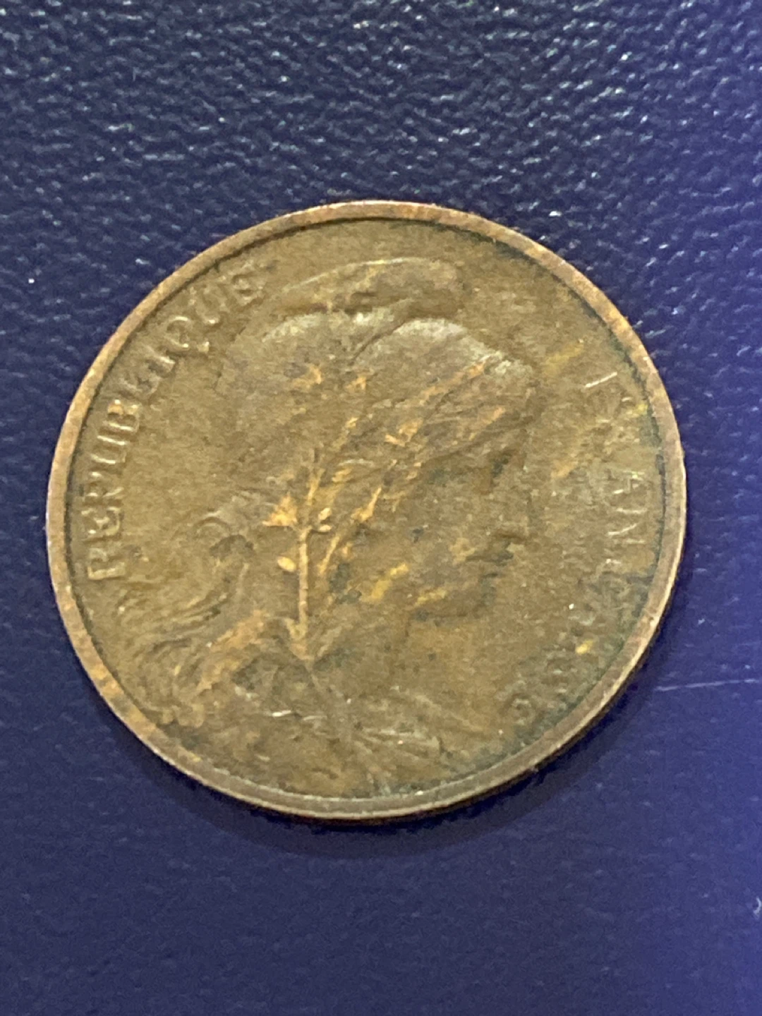 1916 France 5 Centimes Coin