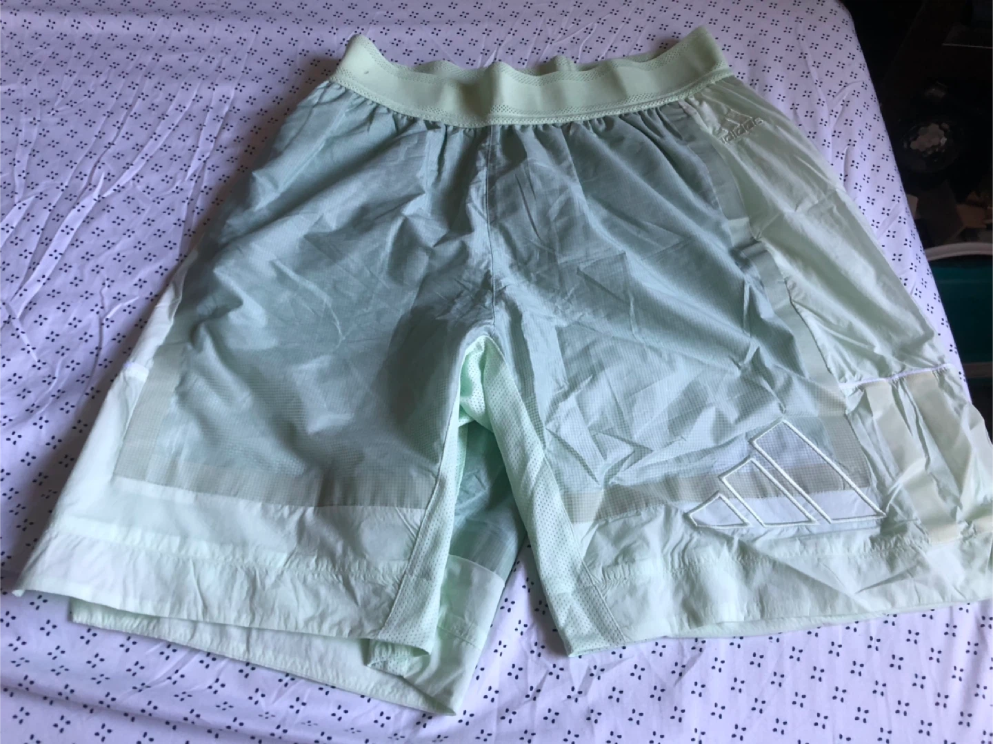 Adidas Light Mint Green Athletic Shorts