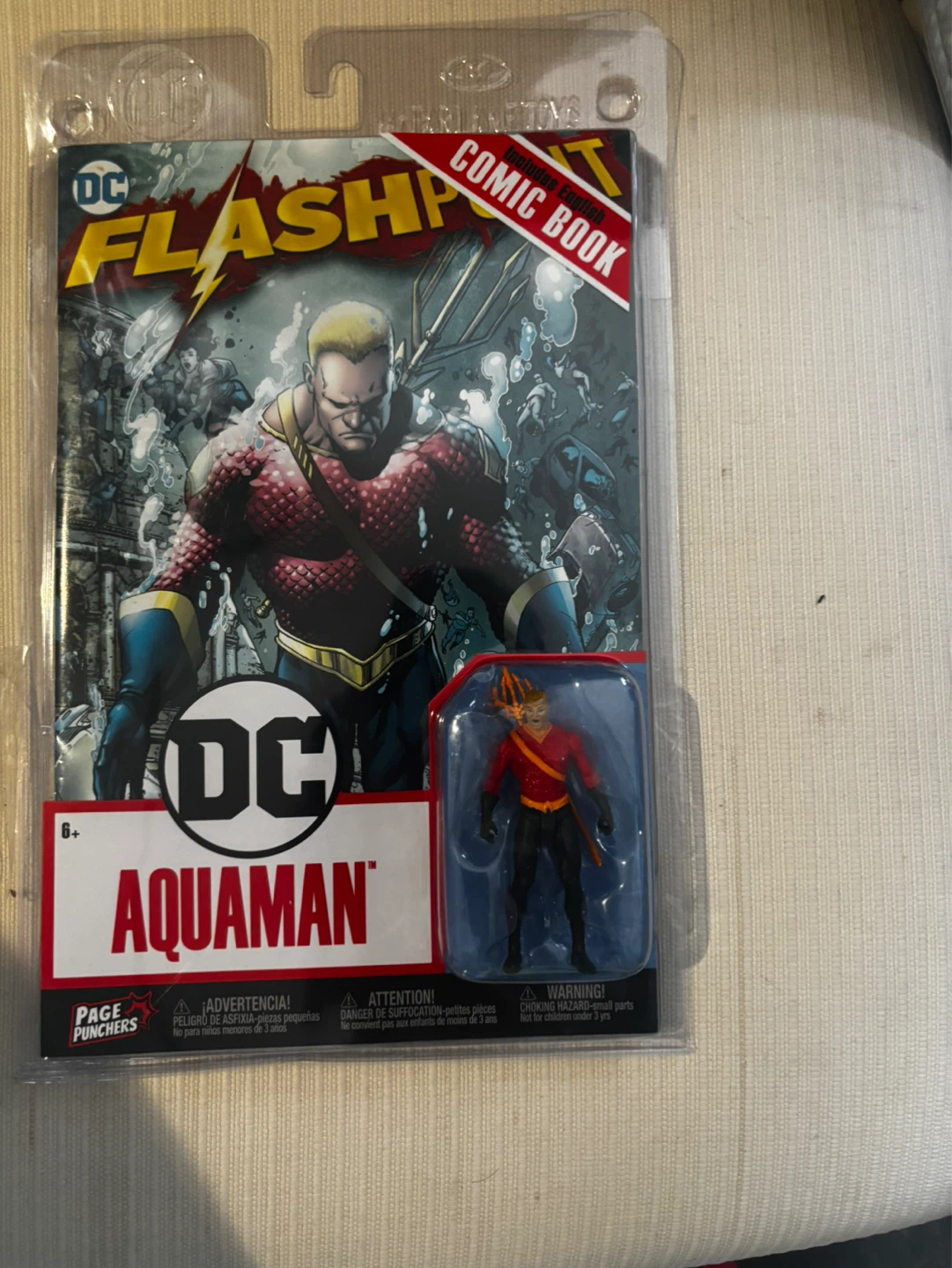 DC Aquaman Flashpoint Figure + Comic – McFarlane Page Punchers