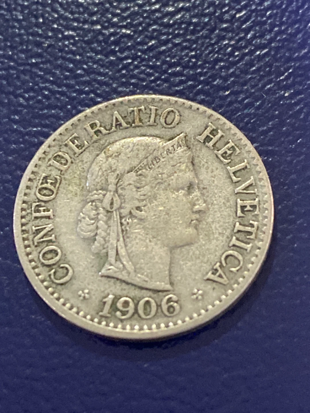 1906 Switzerland 10 Rappen Coin