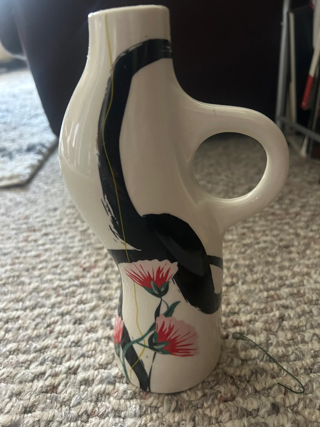 Oui Rachel Joanis Large Floral Stoneware Candle Holder - photo 3
